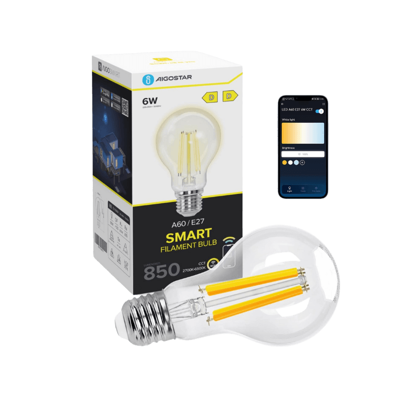 Aigostar Lampadina Smart con WiFi E27