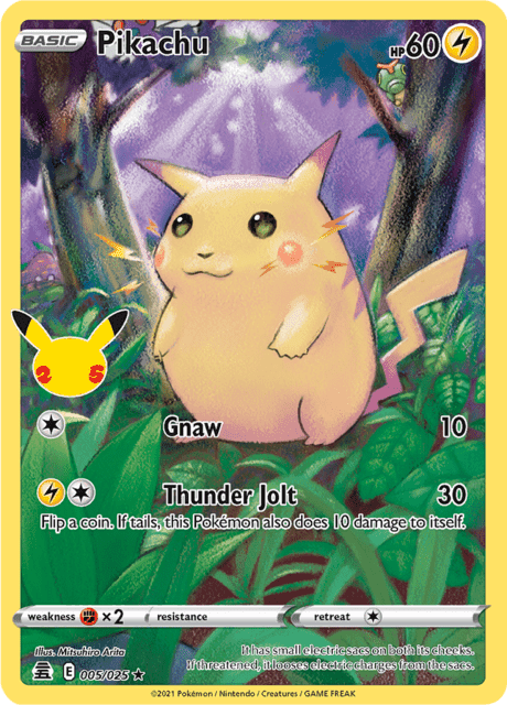 Pikachu 005/025 – Celebrations – English