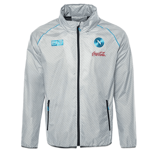 SSC Napoli Giacca Antivento Pesante Bianca 2025/2026