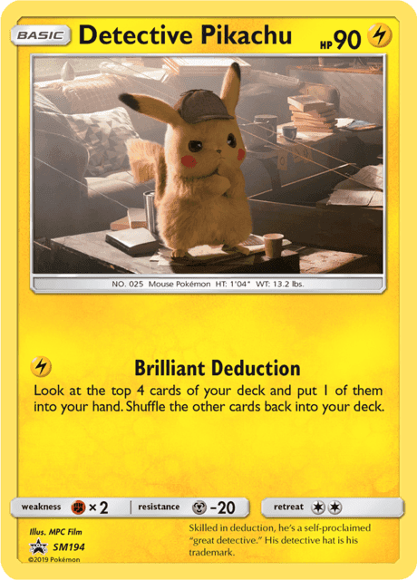Detective Pikachu SM194 – Sun & Moon Black Star Promo – English